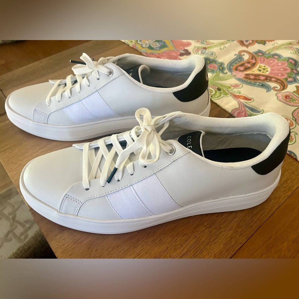 Mens Cole Haan fashion sneakers white 11